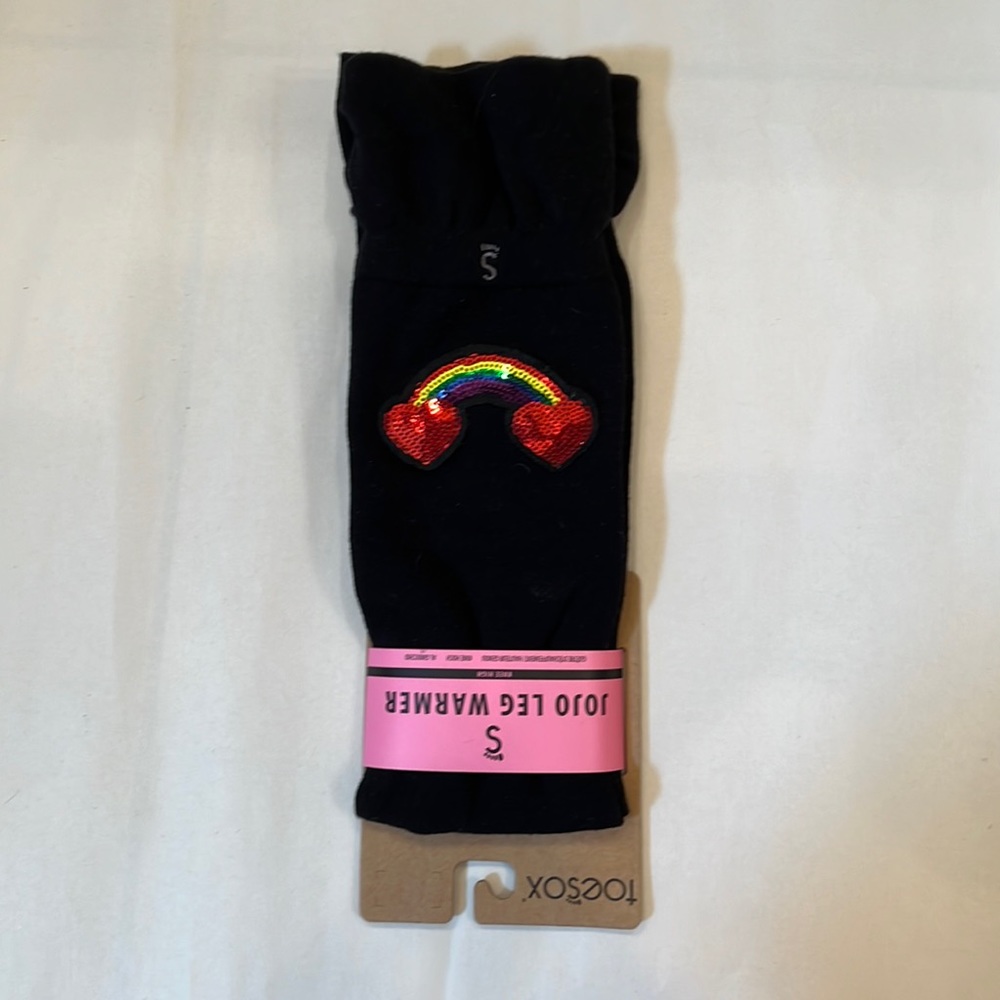 NWT Toesox JOJO Rainbow/Heart Leg Warmer- One Size